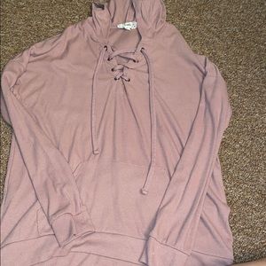 Purple Hooded Long Sleeve w/ Pockets
